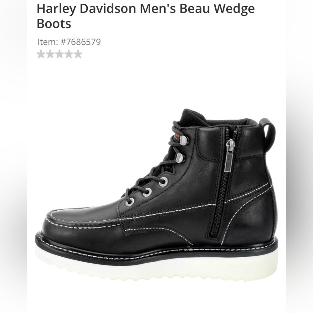 COPY - Harley Davidson Men’s Black Beau Boots